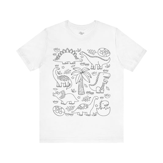 My Coloring Tee® Unisex  Dinosaur Tee