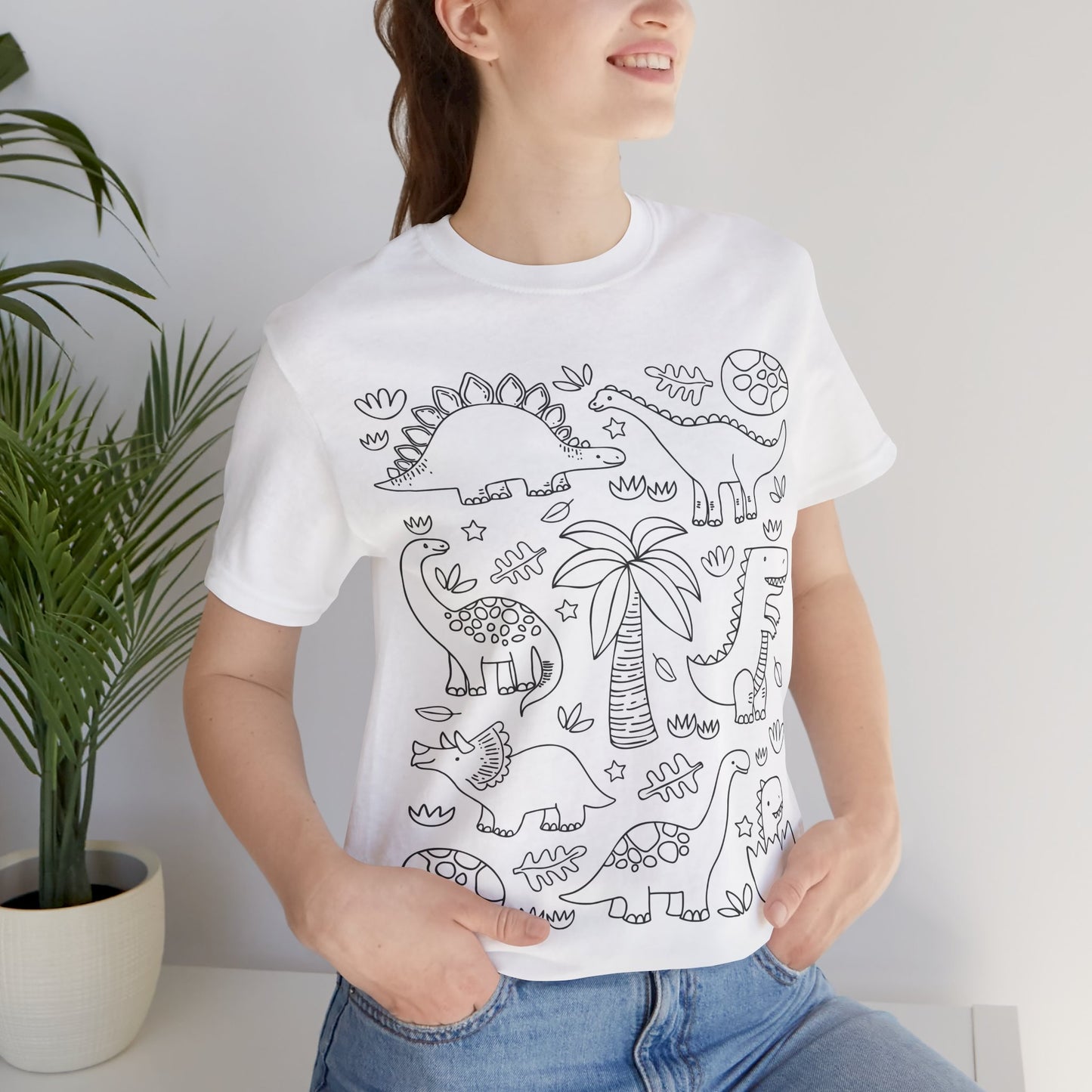 My Coloring Tee® Unisex  Dinosaur Tee